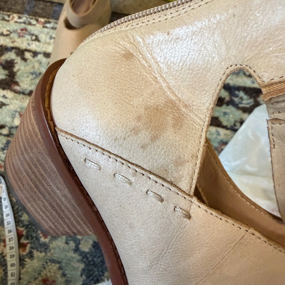 Kelsi Dagger Brooklyn Kadeja Tan Leather Ankle Booties. Size 11. Retail $168 - Picture 11 of 11
